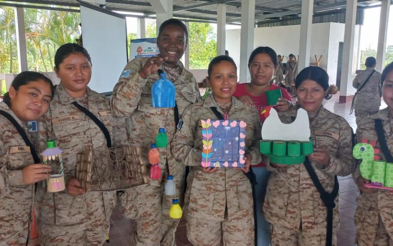 Reservistas militares de Izabal reciben diplomado de educación ambiental