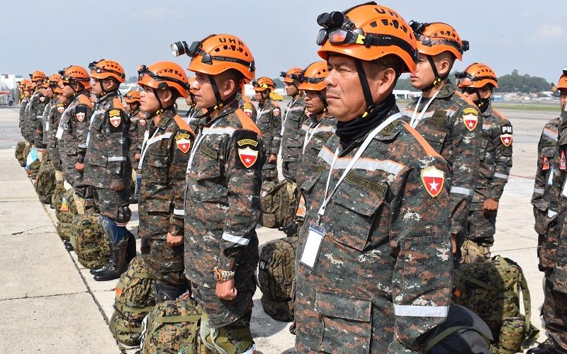 Batallón Humanitario y de Rescate del Ejército de Guatemala participa en el III Simulacro de Atención a Desastres y Asistencia Humanitaria.