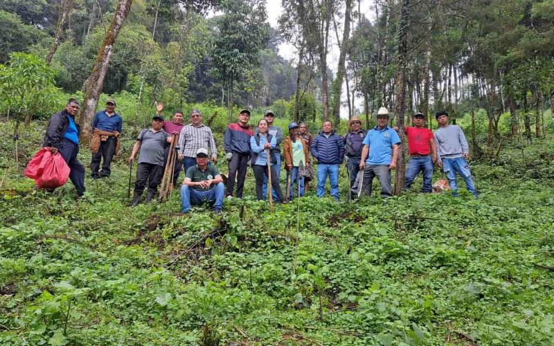 Marquenses reforestan el Bosque Municipal de Esquipulas Palo Gordo