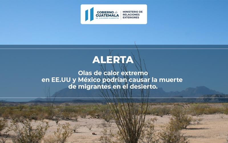 Minex alerta sobre olas de calor en el sur de EE. UU. y el norte de México 