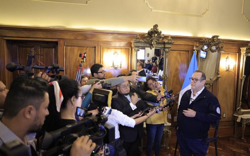 Presidente desde el centro de monitoreo