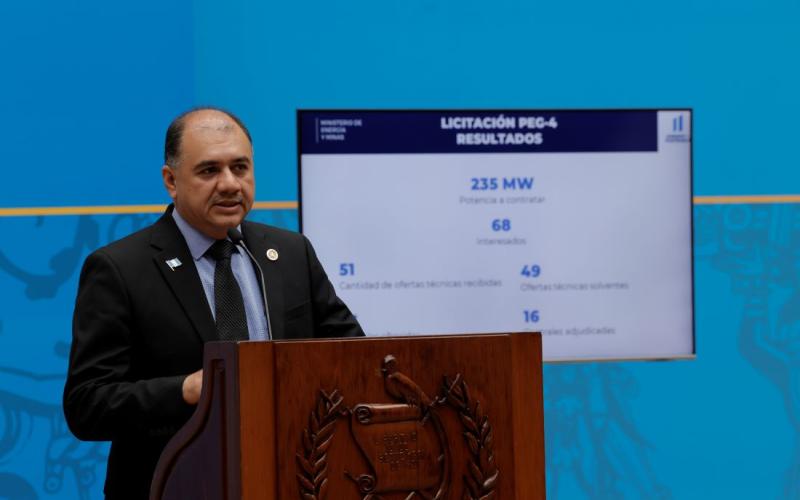 Manuel Eduardo Arita Sagastume, Ministro de Energía y Minas