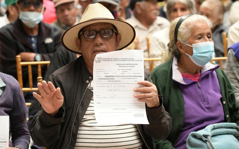 MINFIN, PROGRAMA DEL ADULTO MAYOR