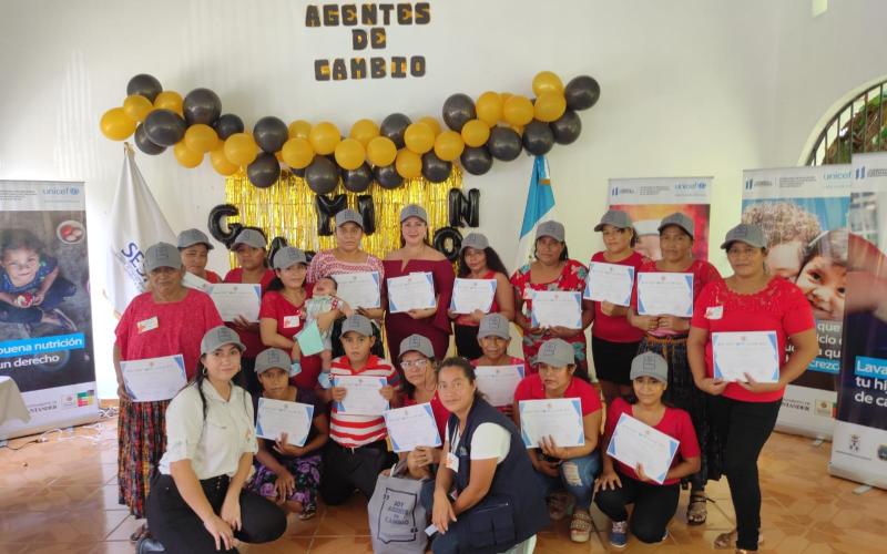 1,540 guatemaltecos más promoverán la seguridad alimentaria y nutricional como agentes de cambio