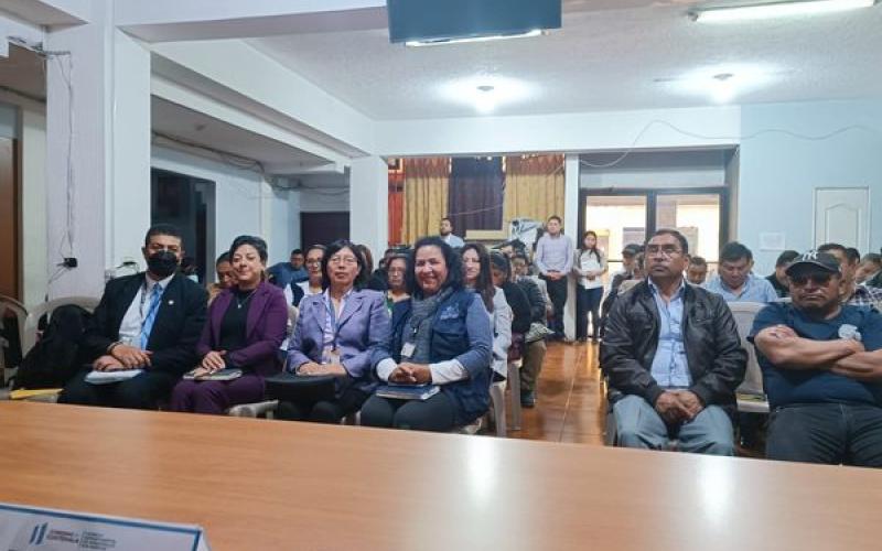 La Secretaría Presidencial de la Mujer en el departamento de San Marcos, participó en la reunión ordinaria del Consejo Departamental de Desarrollo