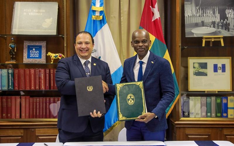 Guatemala y Togo acuerdan iniciar relaciones diplomáticas 