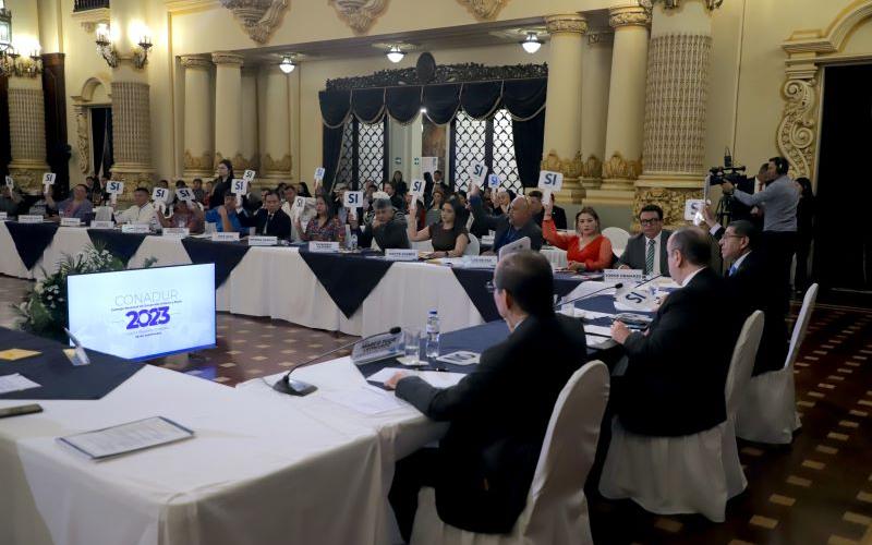 Cuarta reunión ordinaria del Conadur se celebró en el Palacio Nacional de la Cultura.