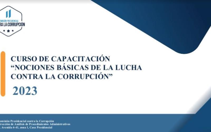 Curso de capacitación sobre "Nociones básicas de la lucha contra la corrupción".