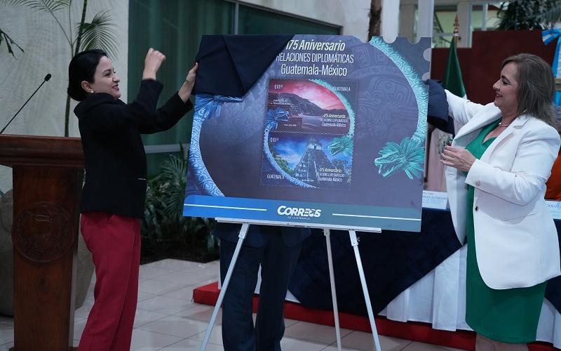 Guatemala y México lanzan sello postal conmemorativo de los 175 años de relaciones diplomáticas 