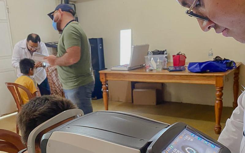 Las niñas y niños fueron atendidos por profesionales