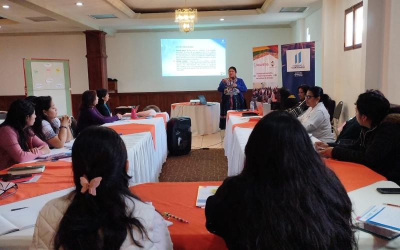 La Secretaría Presidencial de la Mujer con el apoyo de Fundación HELVETAS realizó el Taller de Fortalecimiento a Directoras Municipales de la Mujer -DMM- de Occidente