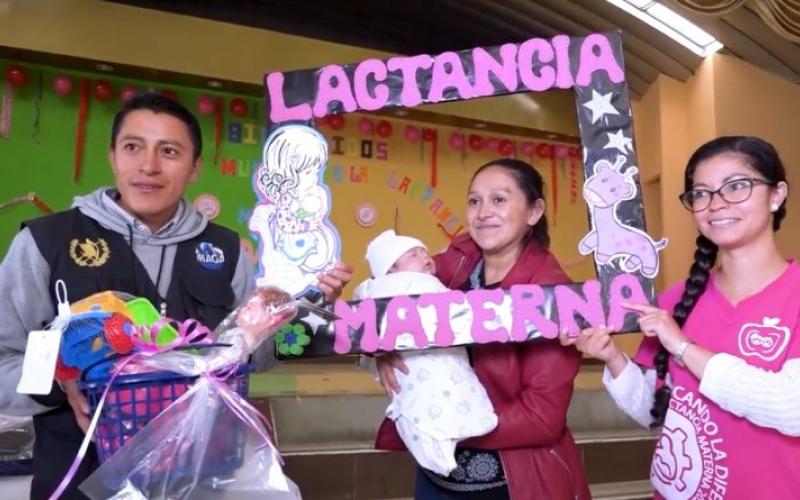 Promueven lactancia materna en San Carlos Sija, Quetzaltenango
