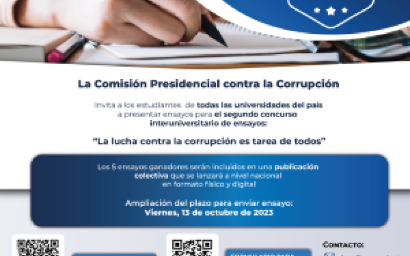 Bases para el Concurso de Ensayos "La lucha contra la corrupción es tarea de todos"