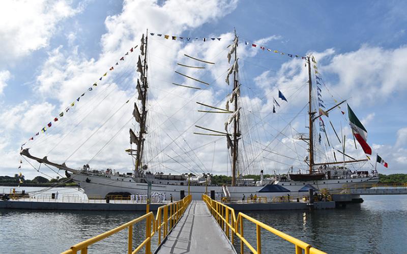 Visita oficial a Guatemala del Buque Escuela de la Armada de México, ARM “CUAUHTÉMOC”.