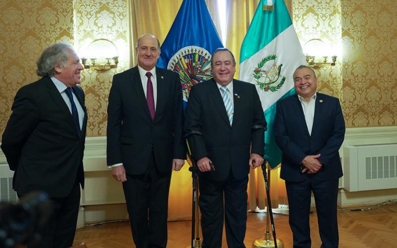 Presidente Giammatei participa en la Sesión Protocolar del Consejo Permanente de la OEA