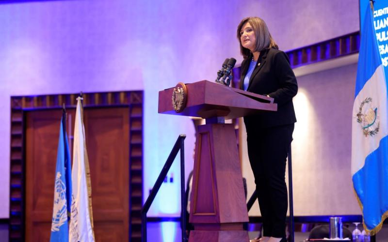 Presidenta en funciones Karin Herrera 