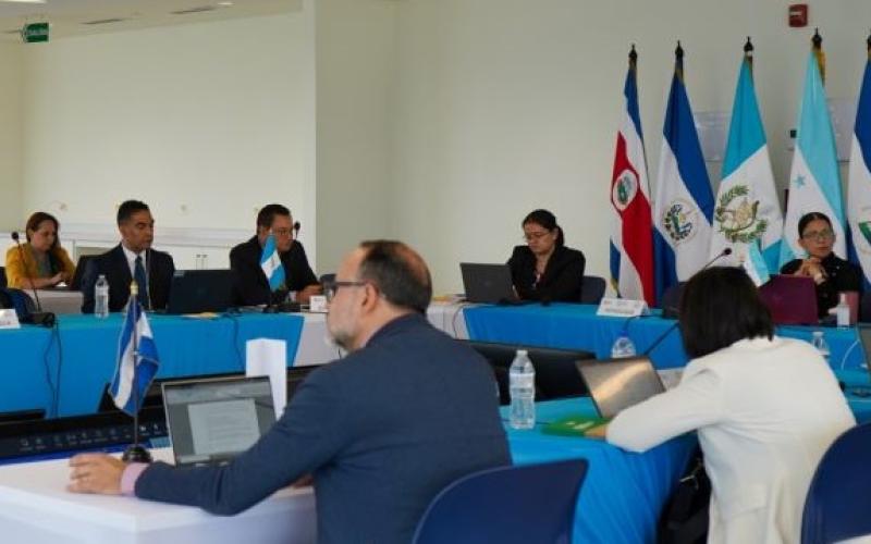 Representantes de Centroamérica durante la reunión.