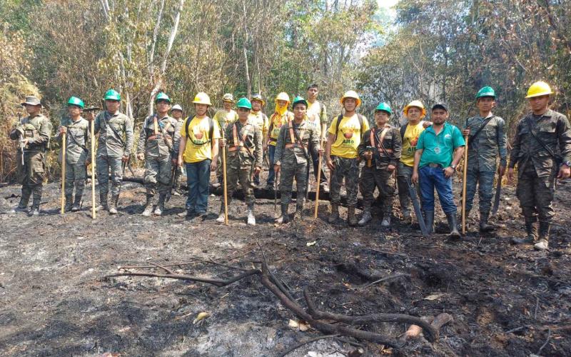 Controlan 120 incendios forestales en Petén 