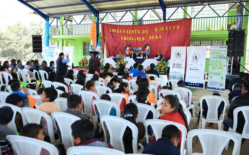 Lanzamiento nacional de los Huertos Escolares Pedagógicos