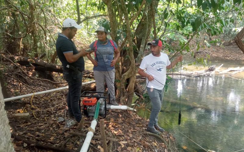 Comunitarias y comunitarios de El Chal, Petén son capacitados sobre producción de tilapia