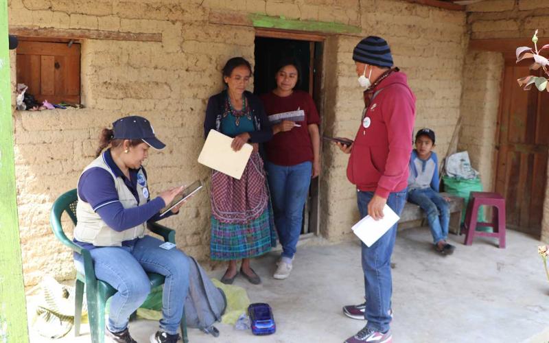 Inicia el Registro Único de Agricultores en San Gaspar Ixchil, Huehuetenango