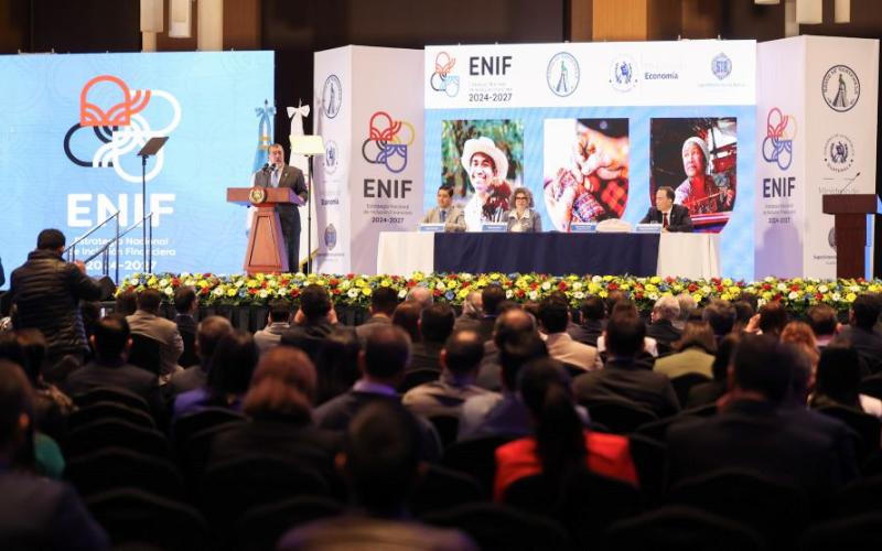 El presidente Bernardo Arévalo, presidió el evento. 