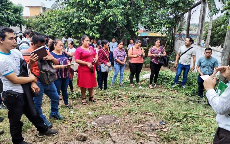 Fortalecen educación alimentaria con huertos escolares en Suchitepéquez