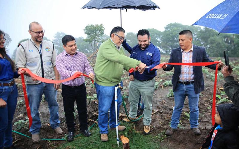 Sistema de riego beneficia a comunidades de Panajachel