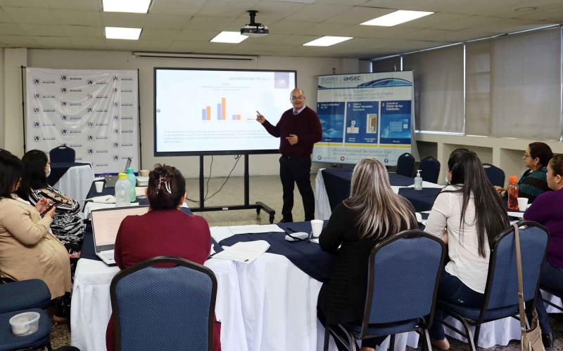 La capacitación fue presencial en la sede de ONSEC