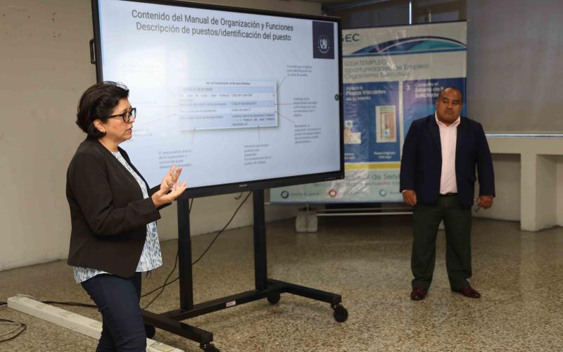 La capacitación fue impartida en la sede de la ONSEC.