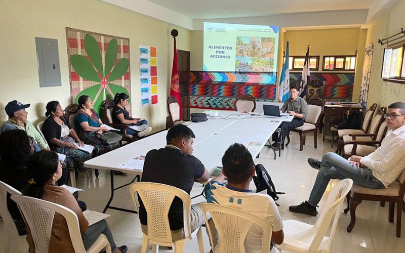 El desarrollo social se fomenta por medio de alimentos por acción