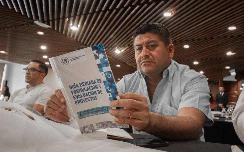 En el taller se dio a conocer la importancia de la Guía Mediada de Formulación y Evaluación de Proyectos. 