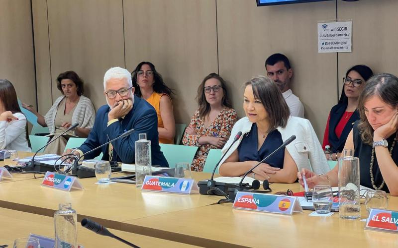 Iliana Peña, subsecretaria de Cooperación, representó a Guatemala en los encuentros con aliados internacionales.