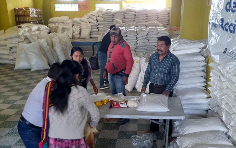 Alimentos por Acciones, un incentivo al desarrollo comunitario
