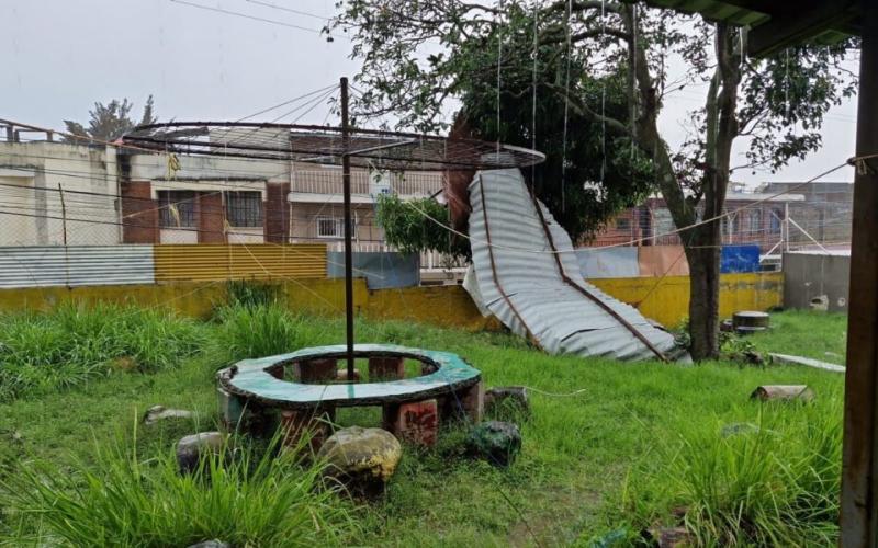 Solo se registraron daños materiales