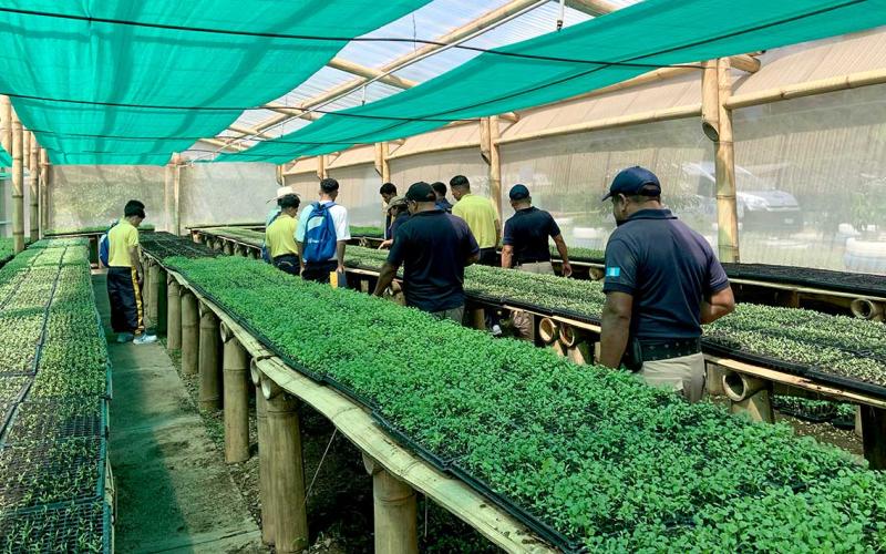 Jóvenes del Nuevo Modelo de Gestión Juvenil conocen Granja Integral Agropecuaria