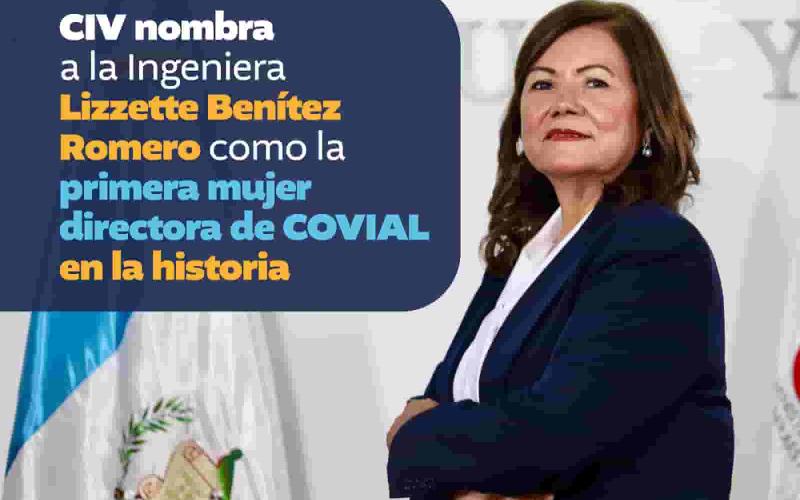 El Ministerio de Comunicaciones, Infraestructura y Vivienda (CIV) se complace en anunciar el nombramiento de Lissette Benítez, como la primera mujer en la historia en ocupar el cargo de directora de la Unidad Ejecutora de Conservación Vial (COVIAL), quien fue juramentada por el Ministro Félix Alvarado, en su calidad de presidente del Consejo Consultivo de COVIAL.