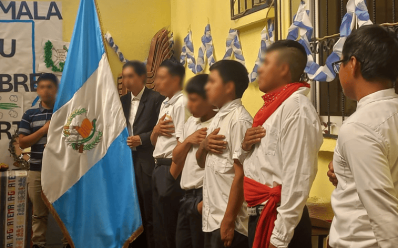 En Quetzaltenango y otras sedes de Medidas Socioeducativas se realizaron actos para conmemorar la independencia.
