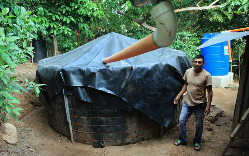 Reservorio de agua de lluvia