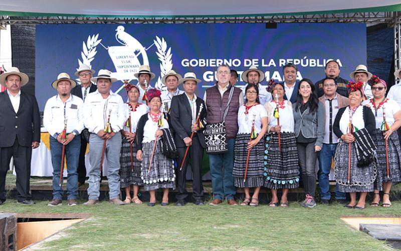 Firma de la Agenda para el Desarrollo Integral del Municipio de Uspantán, Quiché