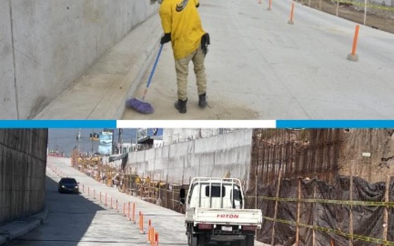 CIV habilita dos carriles en el nuevo paso a desnivel (PAD) de Quetzaltenango para agilizar el tránsito