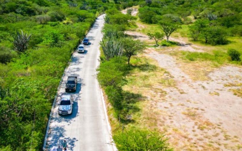 Avanzan trabajos en beneficio de los habitantes de la aldea Las Ovejas