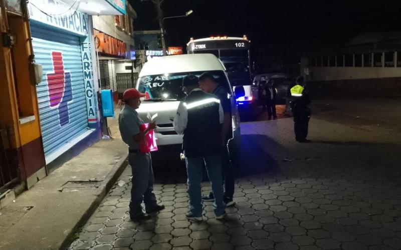 DGT realiza operativos de verificación en la ruta entre Quetzaltenango y Retalhuleu