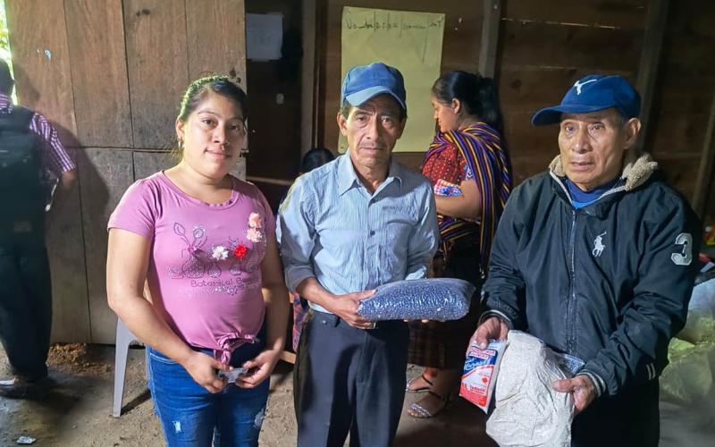 Asistencia alimentaria llega a familias de San Marcos, Suchitepéquez y Huehuetenango