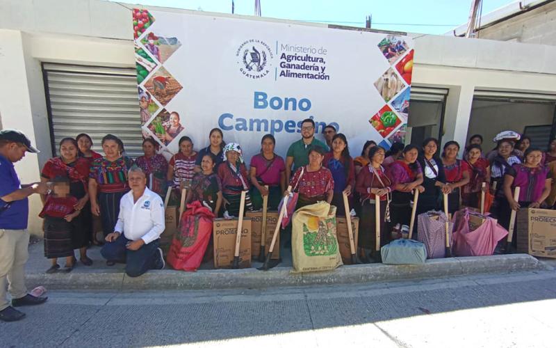 Avanza distribución del Bono Campesino en su modalidad de autoconsumo