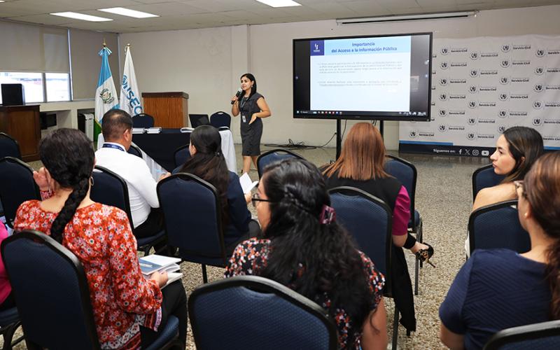 El personal de la ONSEC que fue capacitado es de reciente ingreso a la Institución