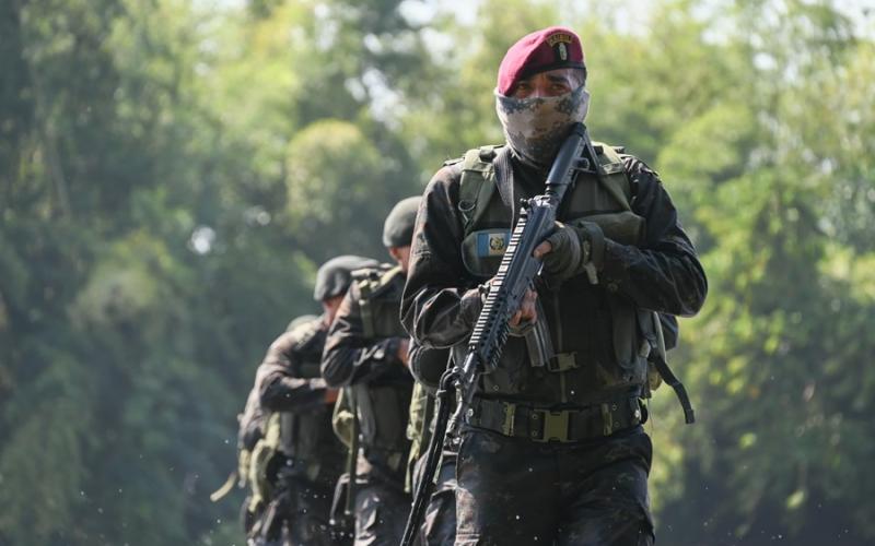 Ejército de Guatemala desarrolla diferentes acciones en el marco de la operación “Cinturón de Fuego Occidente”.