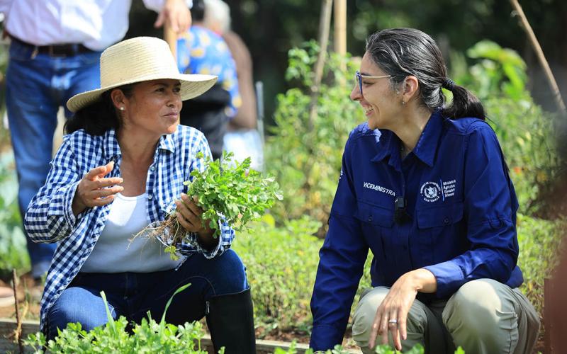 Agricultoras fortalecen producciones y la seguridad alimentaria con huertos comunitarios