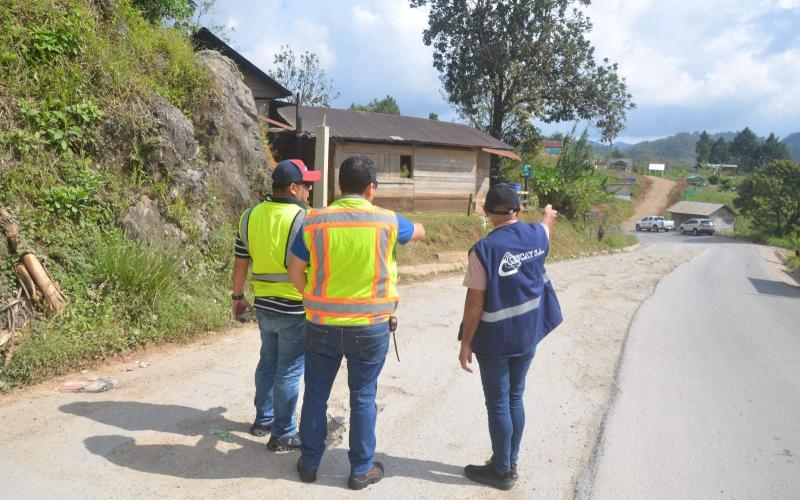 CIV da seguimiento a proyecto vial en Alta Verapaz