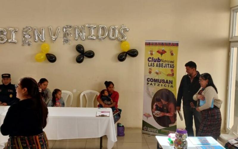 Las Abejitas, Patzicía estrena club de nutrición